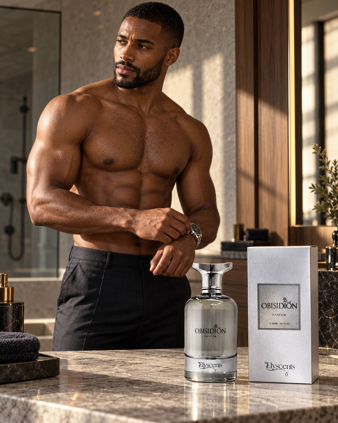 Elyscents Obisidion Men's Perfume – Oud & Leather