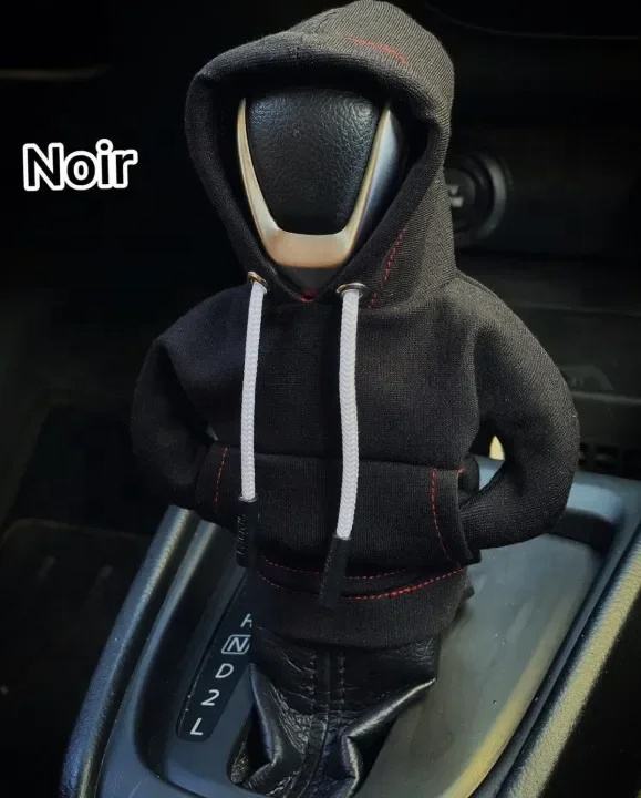 Black mini hoodie gear knob cover