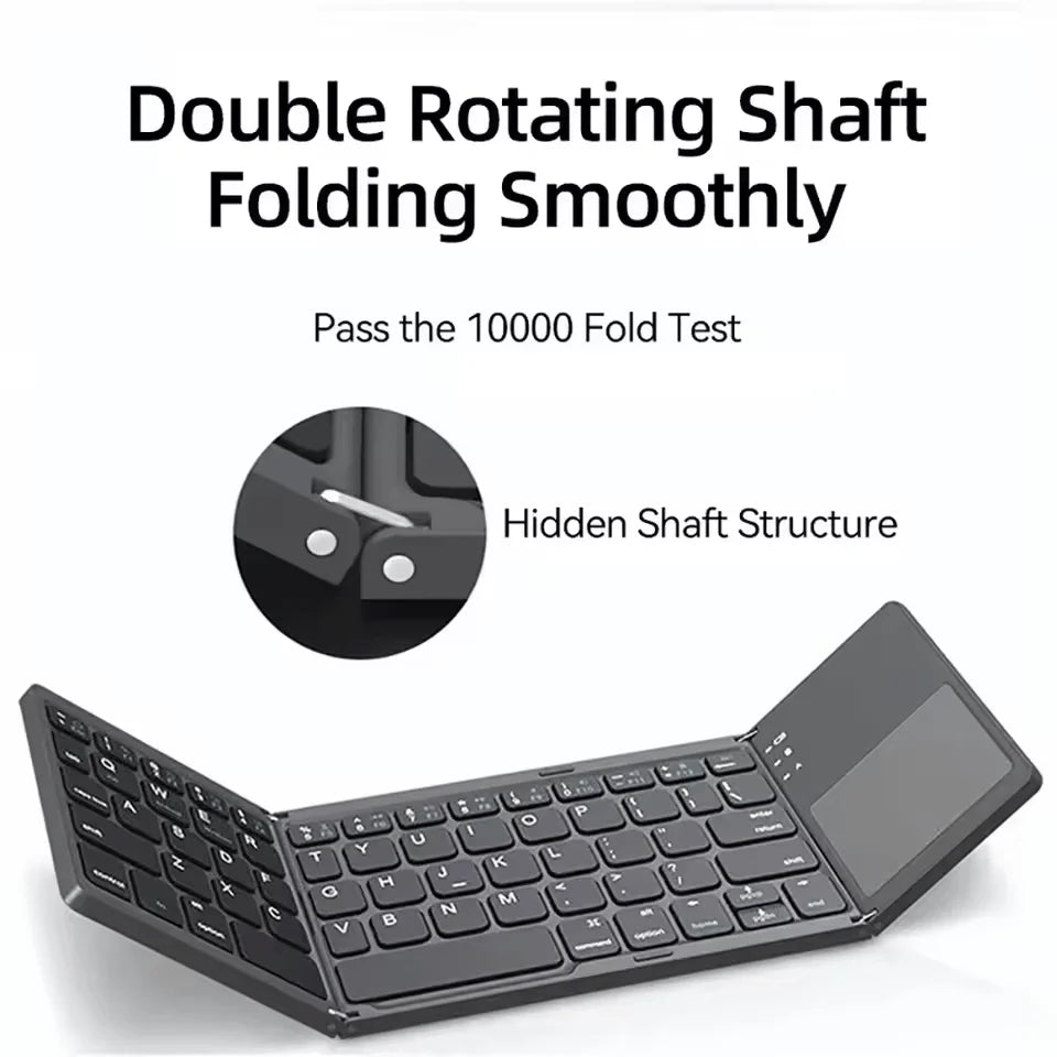 Folding keyboard hinge detail