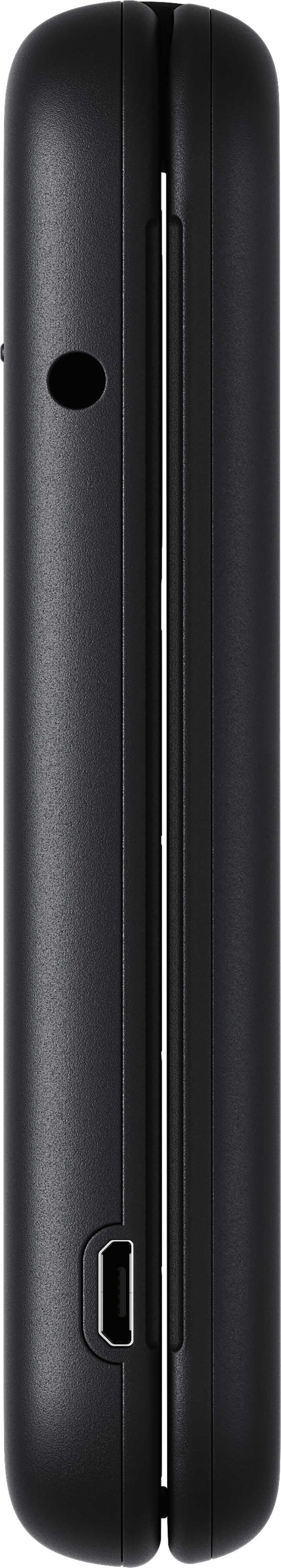 Nokia 2660 Flip black phone side view